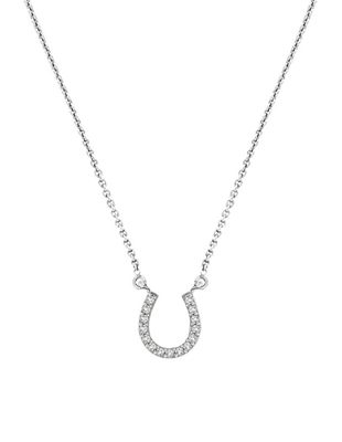 Horse Shoe Diamond Necklace