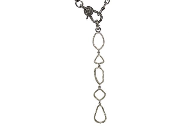 Pave-diamond-hanging-chain-Gifted-Unique