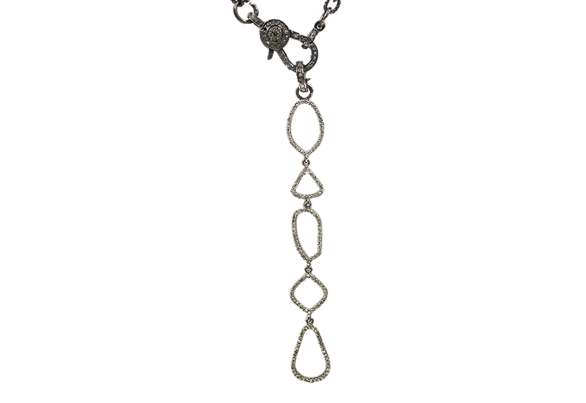 Pave-diamond-hanging-chain-Gifted-Unique