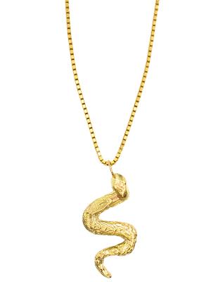 Snake Pendant 14k Gold