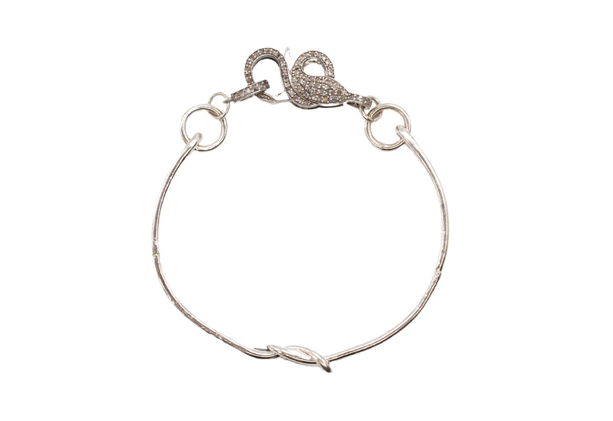 Sterling Silver bracelet with Diamonds