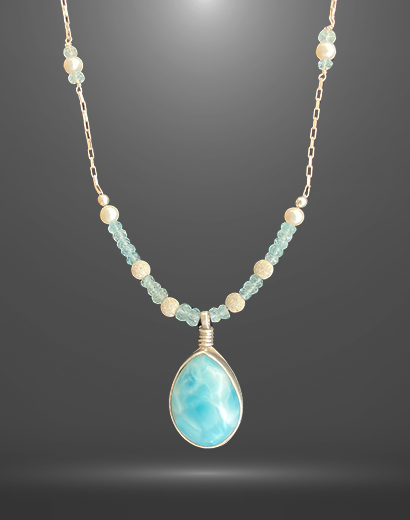 Larimar Pendant
